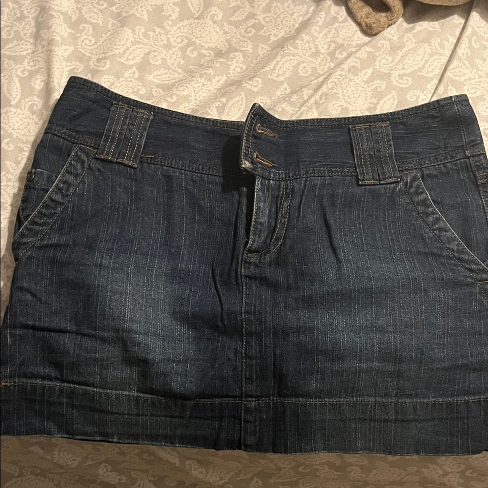 So Wear It Declare It Dark Blue Mini Skirt